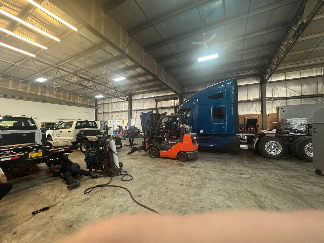 Trailer hydraulics work